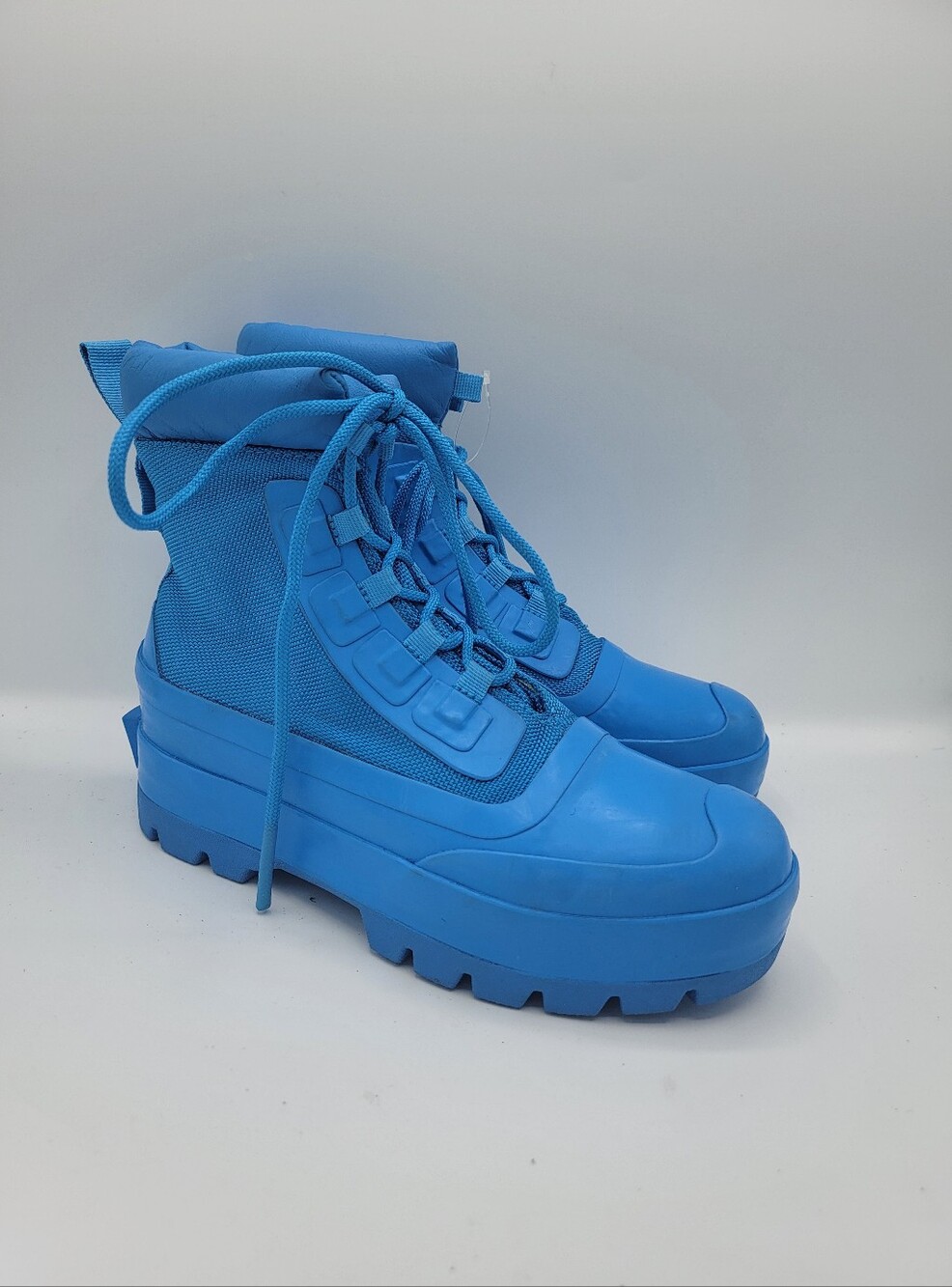 Converse Ambush Platform Combat Boots in Bright Blue